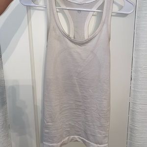 White Lululemon Swiftly Tank